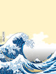 神奈川冲浪图