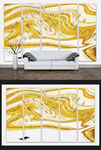 抽象金色背景墙