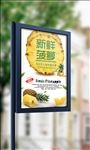 2018简约大气新鲜菠萝海报