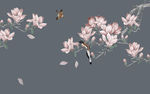 简洁玉兰花