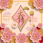 2019猪年新年春节喜庆背景