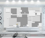 几何背景墙