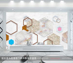 几何背景墙
