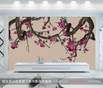 梅花背景墙