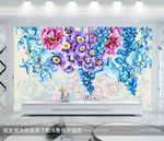 花卉背景墙