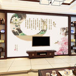 盛世荷花电视背景墙挂画