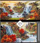 源远流长国画山水风景客厅装饰画