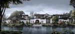 中式水岸建筑
