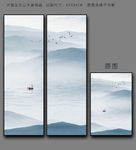 竖幅山水画