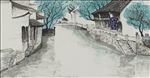 水墨江南壁画