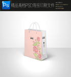 高档大气手绘花朵手提袋图片
