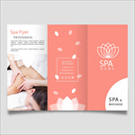 SPA水疗按摩美容中心三折页