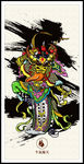 成语插画牛气冲天