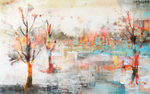 抽象油画