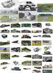 文化馆建筑模型