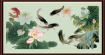 国画荷花