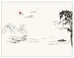 简易山水