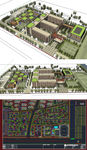 学校建筑草图SU模型含CAD图