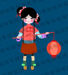 灯笼少女