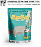 卡通树懒人食品包装设计
