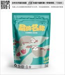 卡通树懒零食包装袋设计