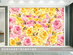 花卉背景墙