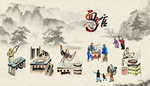拉面面馆餐厅饭店背景墙壁纸壁画