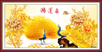 金色孔雀图