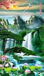竖幅山水画