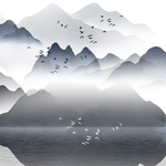 禅意山水画