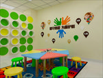 儿童房 效果布置 文化墙