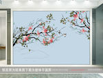 梅花装饰画背景