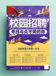 活力校园招聘海报