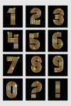 金属数字