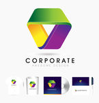 几何彩色LOGO图标