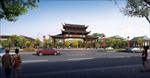 中国园林入口建筑大门