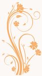花朵 花纹 玄关图案 矢量图