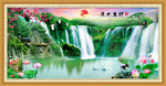 山水画 流水生财