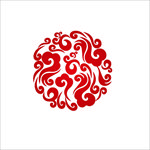 祥云 一朵祥云 祥云底纹 海浪