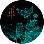 荷花版画