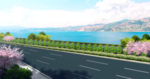 高速公路景观效果图