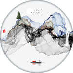 水墨山水画