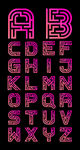 矢量迷宫字母创意设计