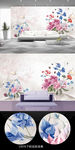 花朵背景墙壁纸