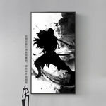 中国风水墨武侠人物剪影装饰画