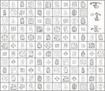 硅藻泥矢量福百福字