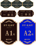 房地产单元牌门号牌