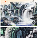 聚宝盆山水画