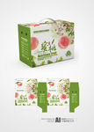 水蜜桃箱包装(平面图)