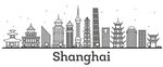 上海标志建筑矢量图